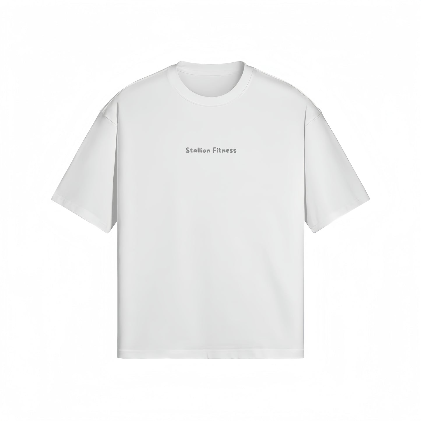 Train Hard, Laugh Harder S2 | Ash On Void White Oversized Tee