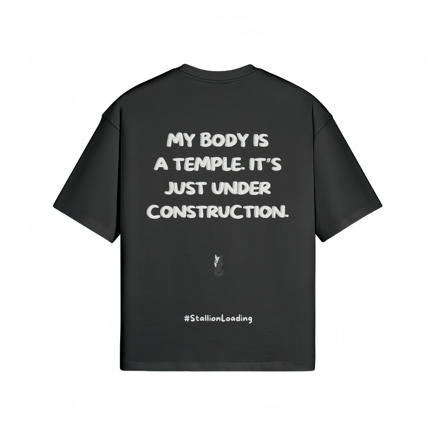 Train Hard, Laugh Harder S2 | Charcoal Oversized Tee