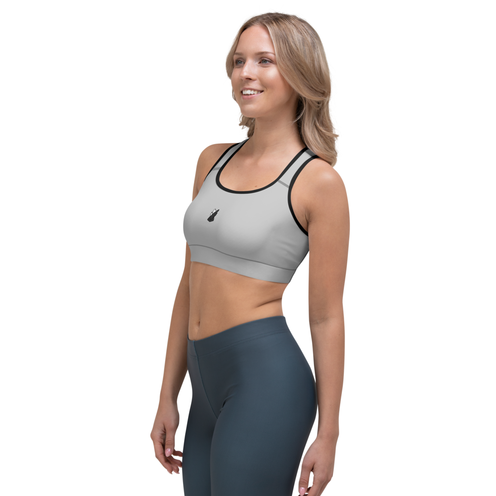 Stallion Gym Bra | Ash On Grey Matter