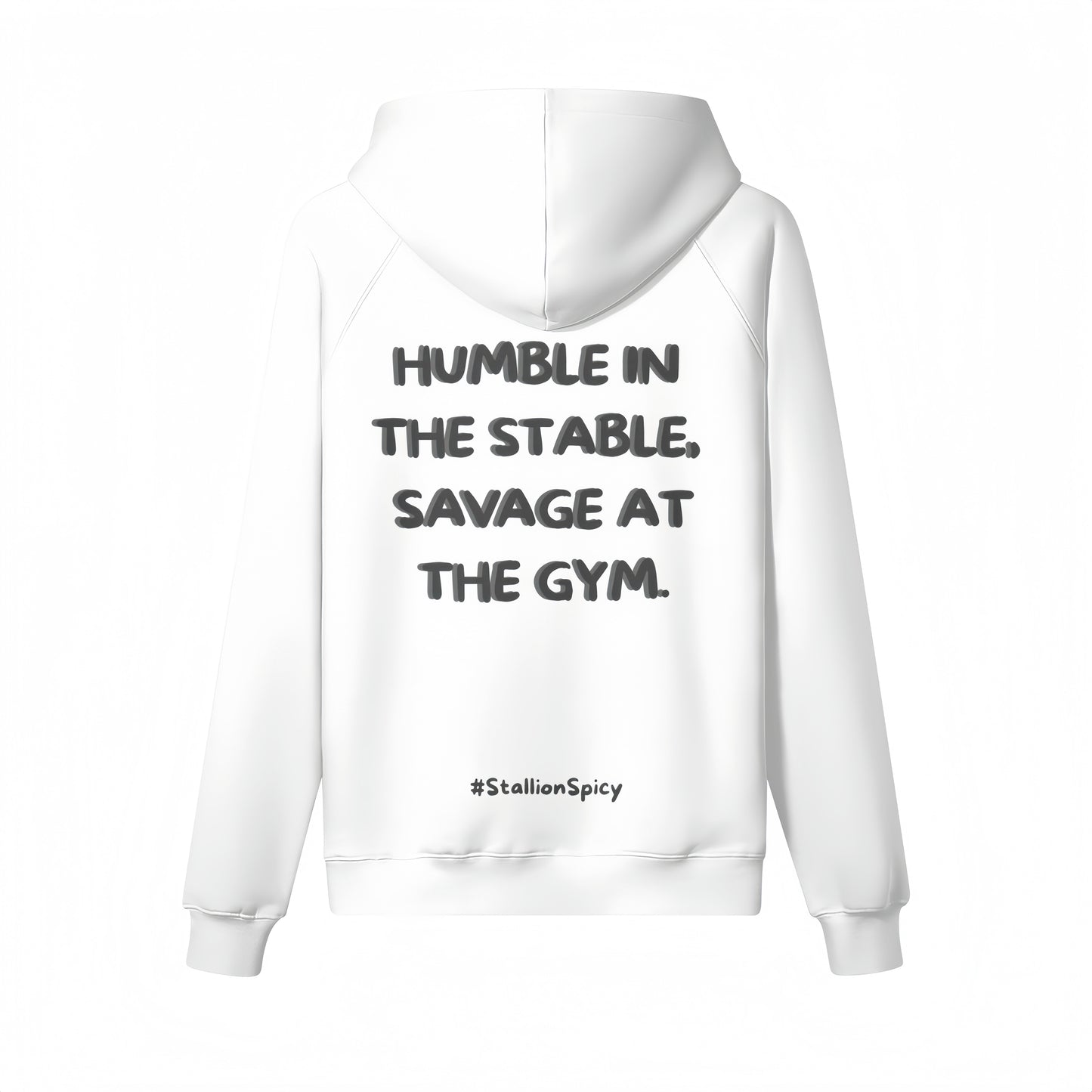 Train Hard, Laugh Harder S1 | Void White Oversized Hoodie