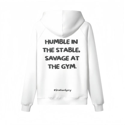 Train Hard, Laugh Harder S1 | Void White Oversized Hoodie