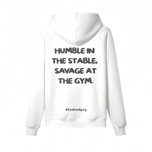 Train Hard, Laugh Harder S1 | Void White Oversized Hoodie