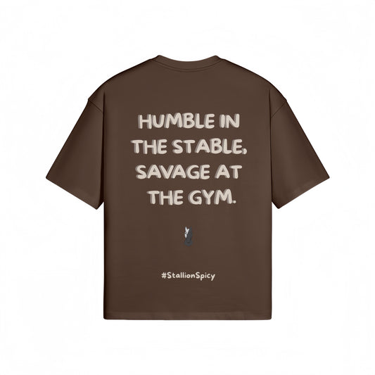 Train Hard, Laugh Harder S1 | Cocoa Oversized Tee