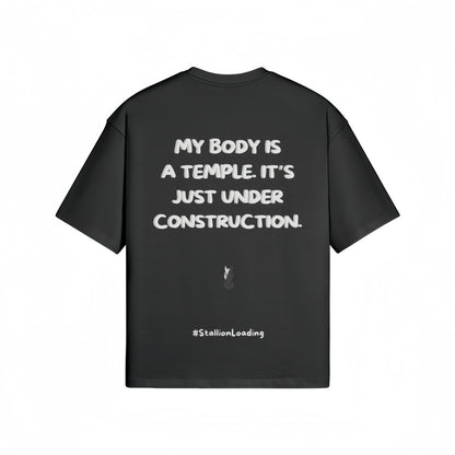 Train Hard, Laugh Harder S2 | Charcoal Oversized Tee