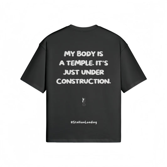 Train Hard, Laugh Harder S2 | Charcoal Oversized Tee