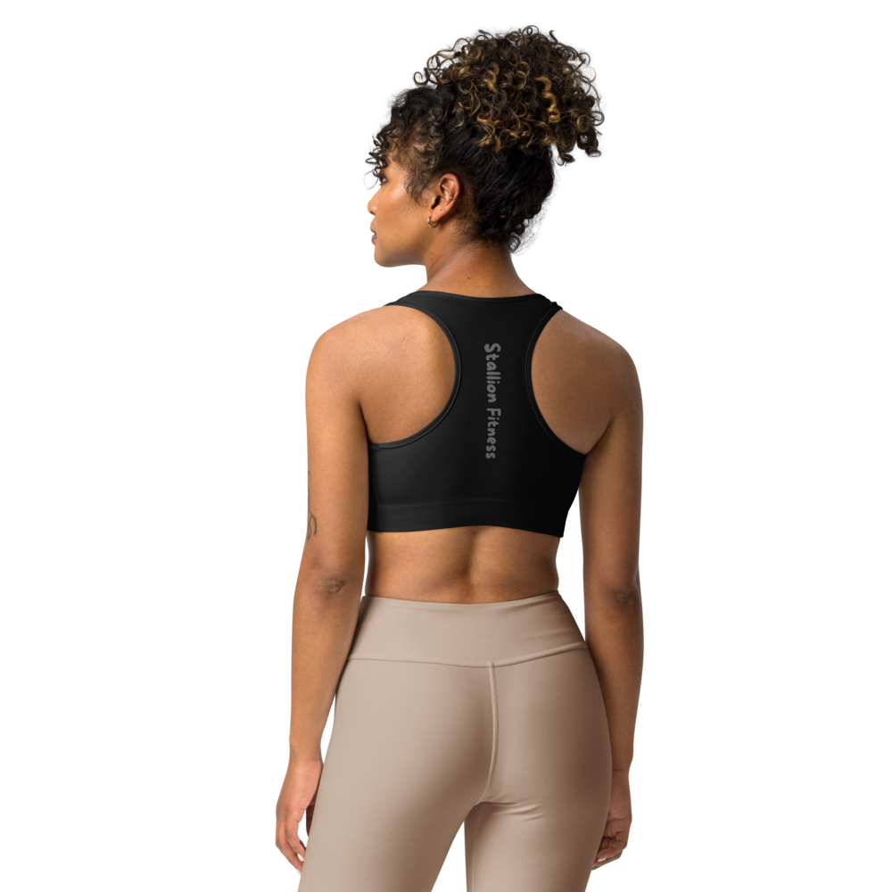 Stallion Gym Bra | Ash On Charcoal