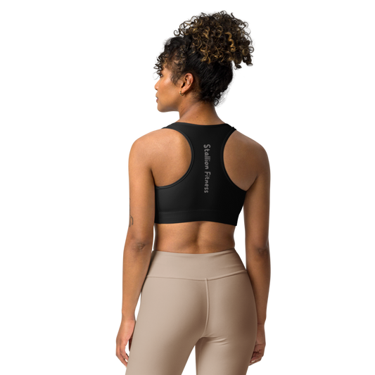 Stallion Gym Bra | Ash On Charcoal