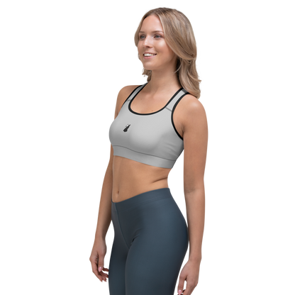 Stallion Gym Bra | Ash On Grey Matter