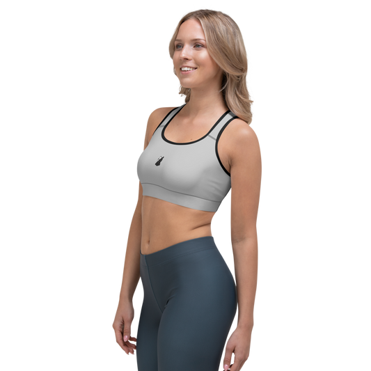 Stallion Gym Bra | Ash On Grey Matter